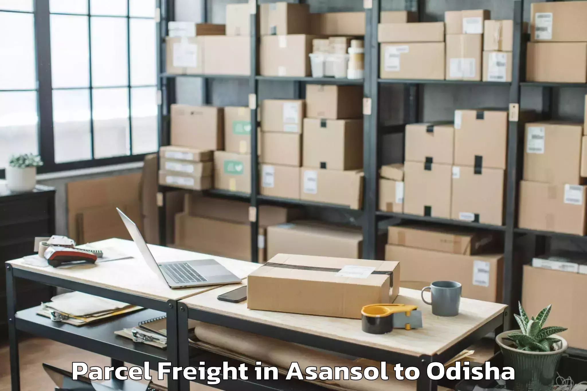 Discover Asansol to Kaliapani Parcel Freight